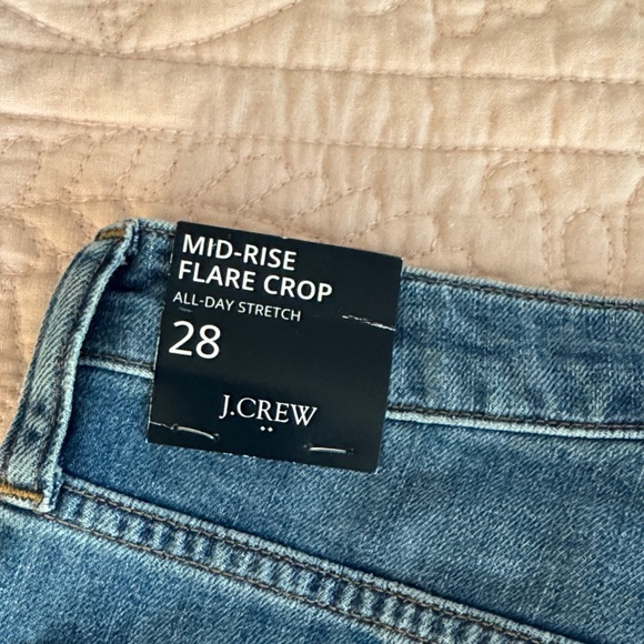 J. Crew Women's Flare Crop Leg Blue Jeans 28 - Picture 6 of 14